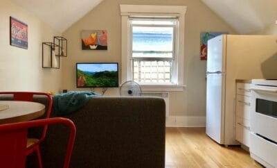 Fully furnished one bedroom suite in central location, quiet neighbourhood